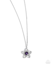 Load image into Gallery viewer, Floral Flow - Purple Cubic Zirconia
