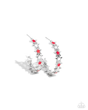 Load image into Gallery viewer, Star Spangled Statement 🌞 Red Earrings