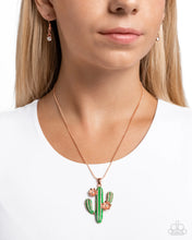 Load image into Gallery viewer, Carefree Cactus - Copper 🌞 Necklace