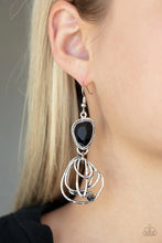 Load image into Gallery viewer, Galactic Drama - Black ♥ Earrings