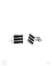 Load image into Gallery viewer, Painted Poker - Black š Cuff Links
