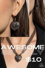 Load image into Gallery viewer, Complete Look 🌞 Fabricated Finesse - Brown & Engraved Excitement - Silver