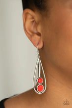 Load image into Gallery viewer, Natural Nova - Red 🌞 Earrings