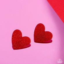 Load image into Gallery viewer, Sparkly Sweethearts π Red π Post Earrings