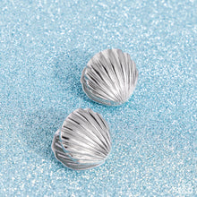 Load image into Gallery viewer, Seashell Surprise 🌞 Silver 🌞 Earrings - Exclusive EMP