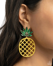 Load image into Gallery viewer, Pineapple Passion - Yellow 🌞 Post Earrings