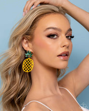 Load image into Gallery viewer, Pineapple Passion - Yellow 🌞 Post Earrings