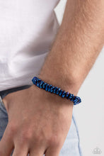 Load image into Gallery viewer, Monochromatic Mechanic - Blue  Mens Bracelet &amp; Mystery Piece
