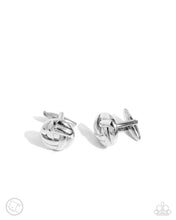 Load image into Gallery viewer, Textured Thief - Cufflinks - Silver
