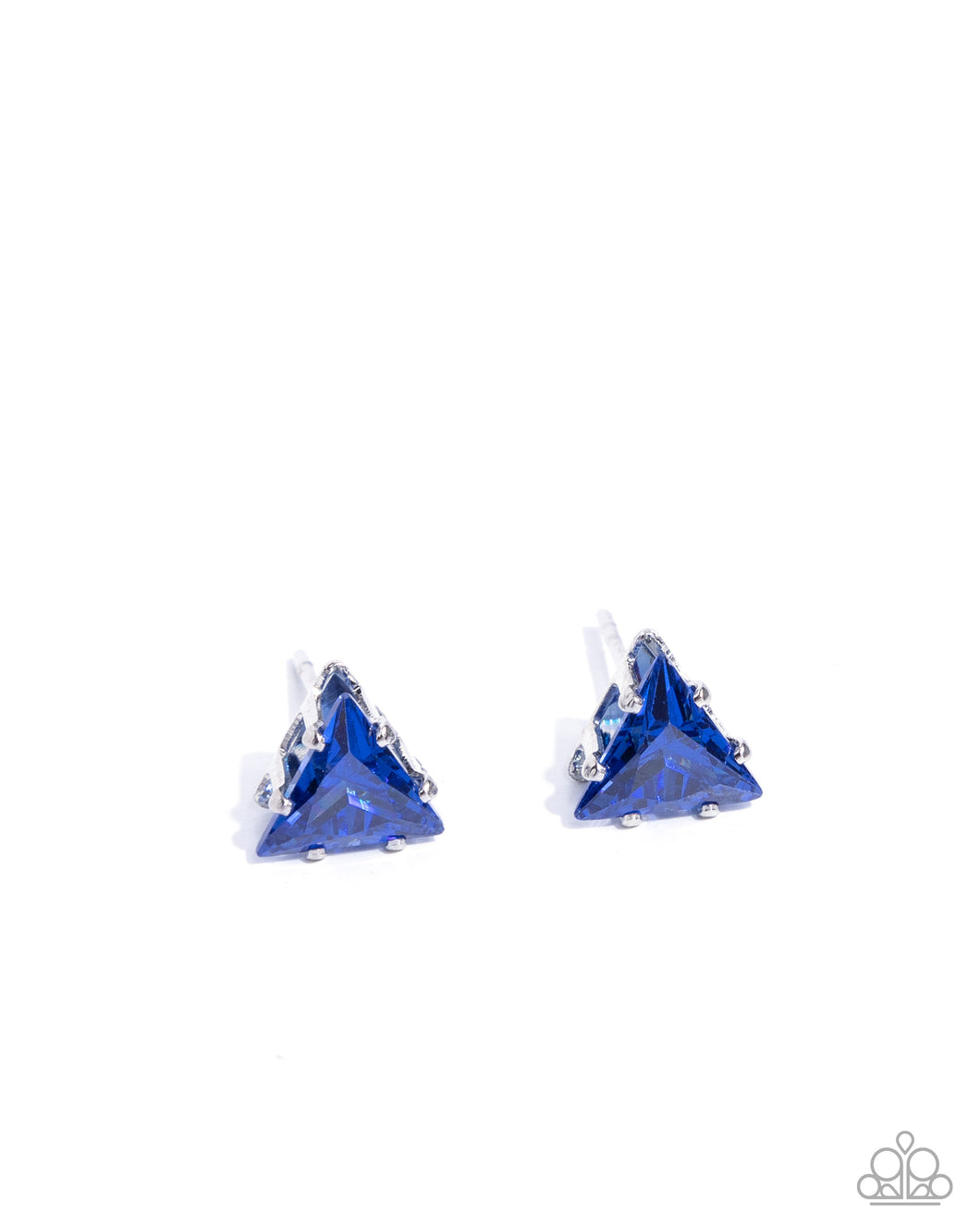 Triangular Twinkle - Blue Cubix Zirconia