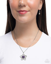 Load image into Gallery viewer, Floral Flow - Purple Cubic Zirconia
