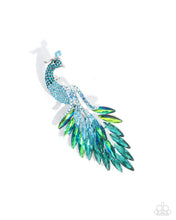 Load image into Gallery viewer, Peacock Pedestal - Blue
