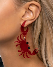 Load image into Gallery viewer, Crab Couture - Red 🌞 Post Earrings &amp; Mystery Piece
