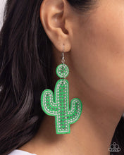 Load image into Gallery viewer, Cactus Cameo - Green 🌵 Earrings &amp; Mystery Piece
