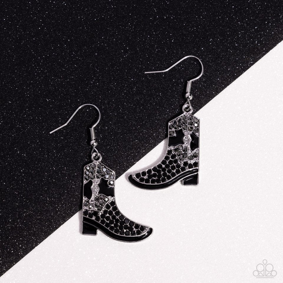 Boot Scootin Bling - Black 🌞 Earring & Mystery Piece