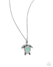 Load image into Gallery viewer, Turtle Tourist - Green 🌞 Necklace &amp; Mystery Piece
