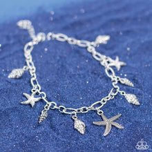 Load image into Gallery viewer, Stars and Shells - Silver 🌞 Anklet
