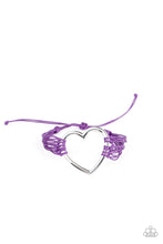 Load image into Gallery viewer, Playing With My HEARTSTRINGS - Purple 🌞 Bracelet
