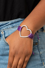 Load image into Gallery viewer, Playing With My HEARTSTRINGS - Purple 🌞 Bracelet
