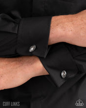 Load image into Gallery viewer, Football Framework - Silver Cuff Links
