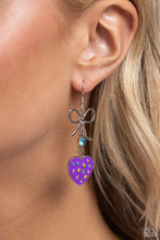 Load image into Gallery viewer, Paparazzi 🌞 BOW Away Zone - Purple 🌞 Earrings &amp; Mystery Piece
