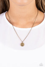 Load image into Gallery viewer, Stamped Sentiment - Brass 🌞 Necklace
