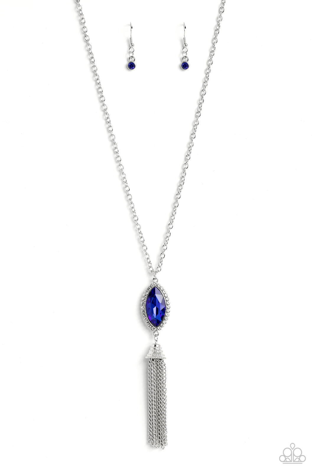 Tassel Tabloid - Blue 🌞 Necklace