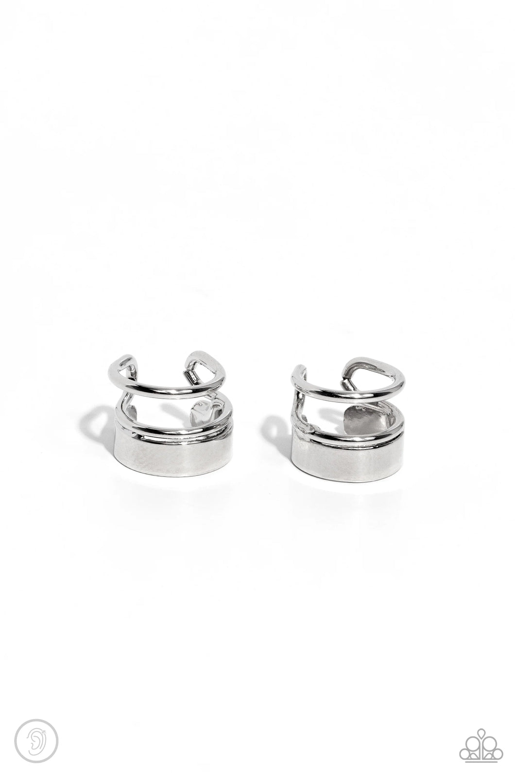Never Look STACK - Silver 🌞Cuff Earrings