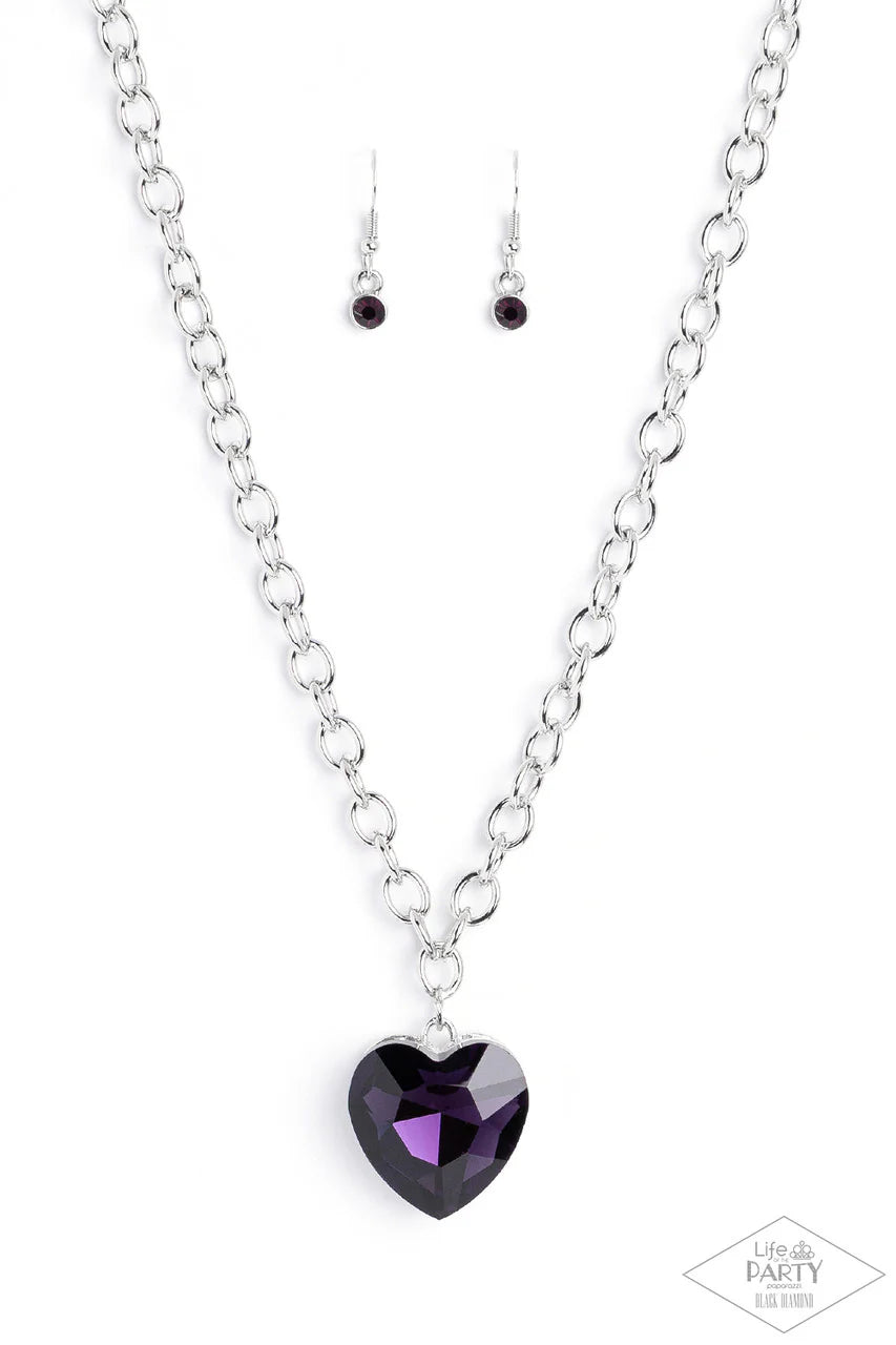 FLIRTATIOUSLY FLASHY - PURPLE- BLACK DIAMOND EXCLUSIVE