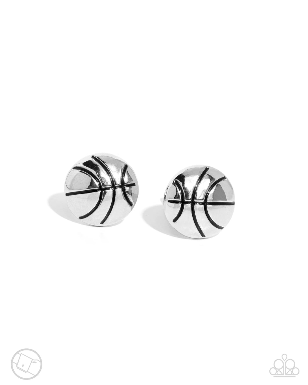 Basketball Backdrop - Silver