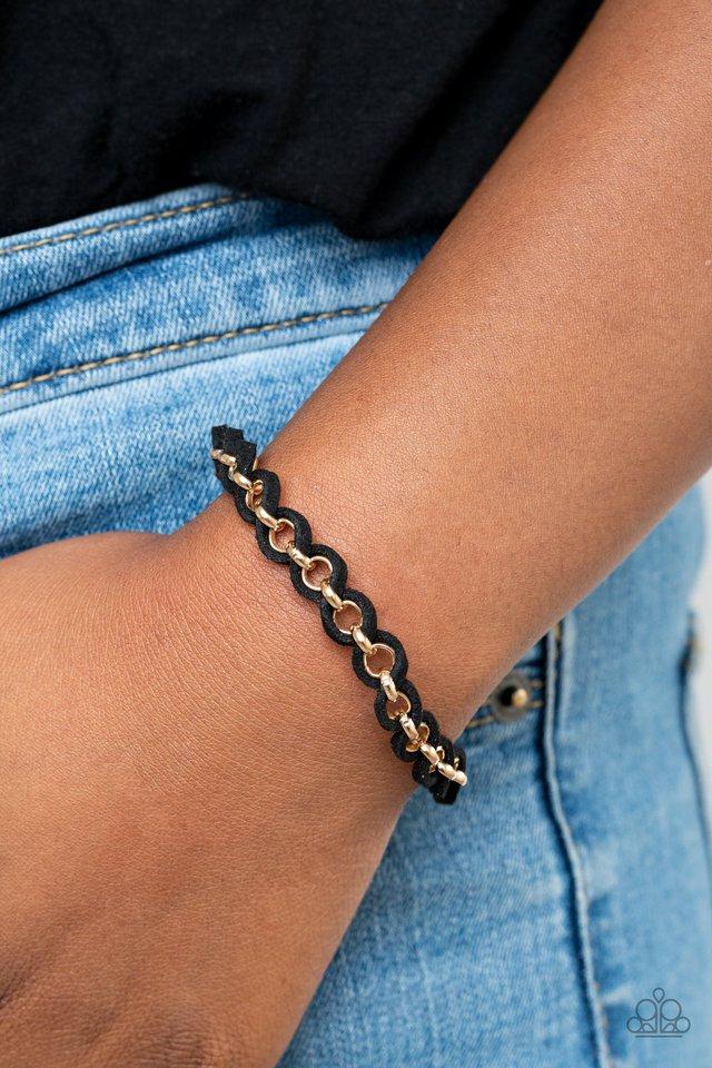Bracelet - SUEDE Side to Side - Black