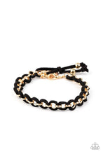 Load image into Gallery viewer, Bracelet - SUEDE Side to Side - Black
