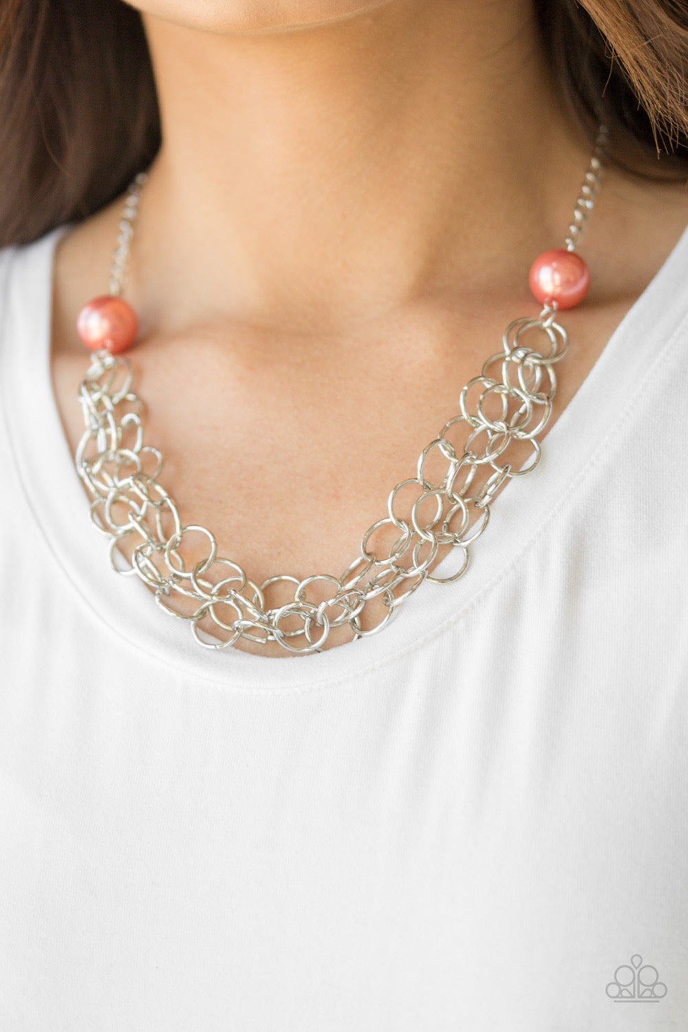 Necklace - Daring Diva - Orange