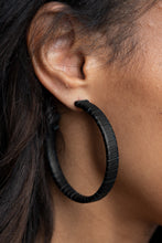 Load image into Gallery viewer, Earrings - Leather-Clad Legend - Black
