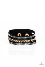 Load image into Gallery viewer, Bracelet - Rollin In Rhinestones - Black
