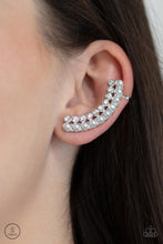 Load image into Gallery viewer, Earrings - Doubled Down On Dazzle - White
