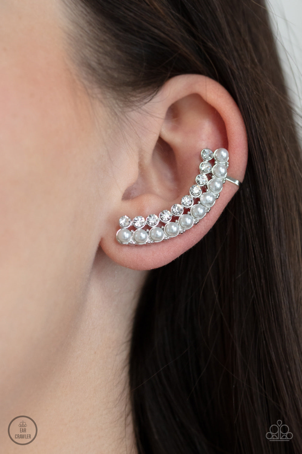 Earrings - Doubled Down On Dazzle - White