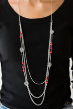 Load image into Gallery viewer, Necklace -  Pretty Pop-tastic! - Red
