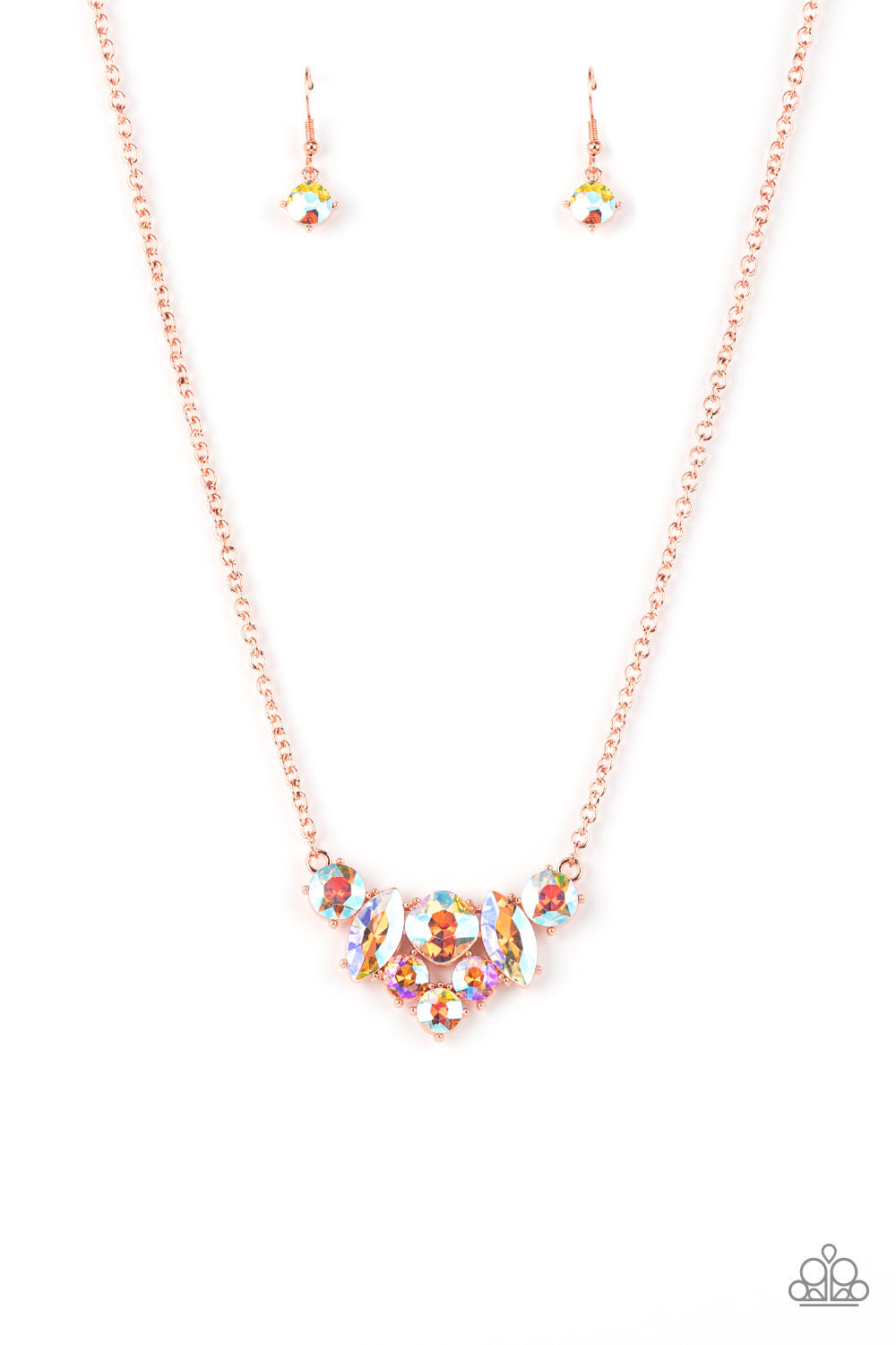 Necklace - Lavishly Loaded - Copper - LOP EXCLUSIVE