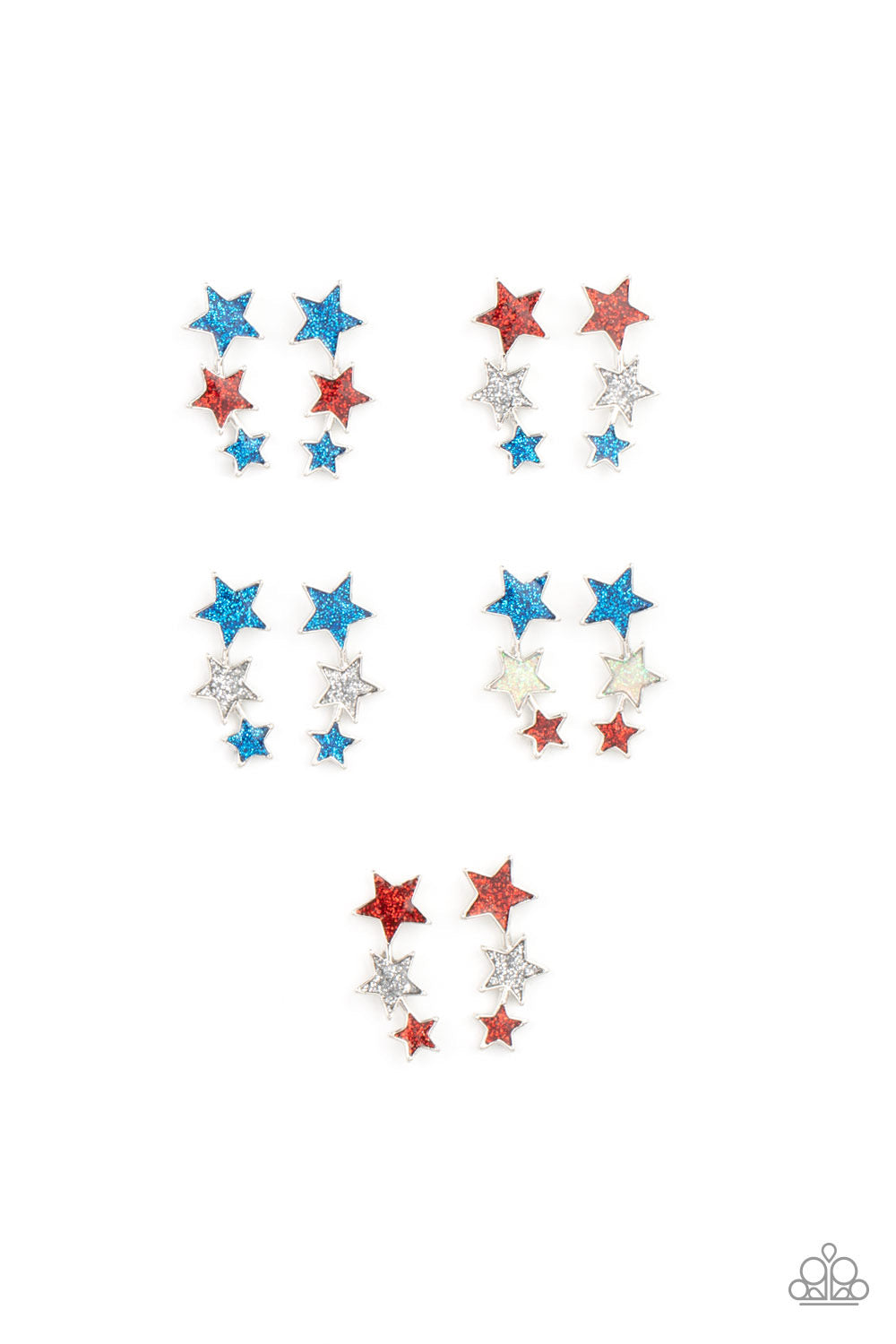 Starlet Shimmering - Earrings - Star Trio