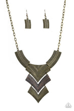 Load image into Gallery viewer, Necklace -  Fiercely Pharaoh - Brass
