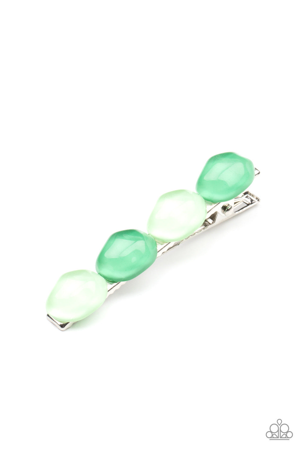 Hair Clip - Bubbly Reflections - Green