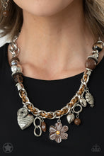 Load image into Gallery viewer, Necklace - Blockbuster - Charmed, I Am Sure - Brown
