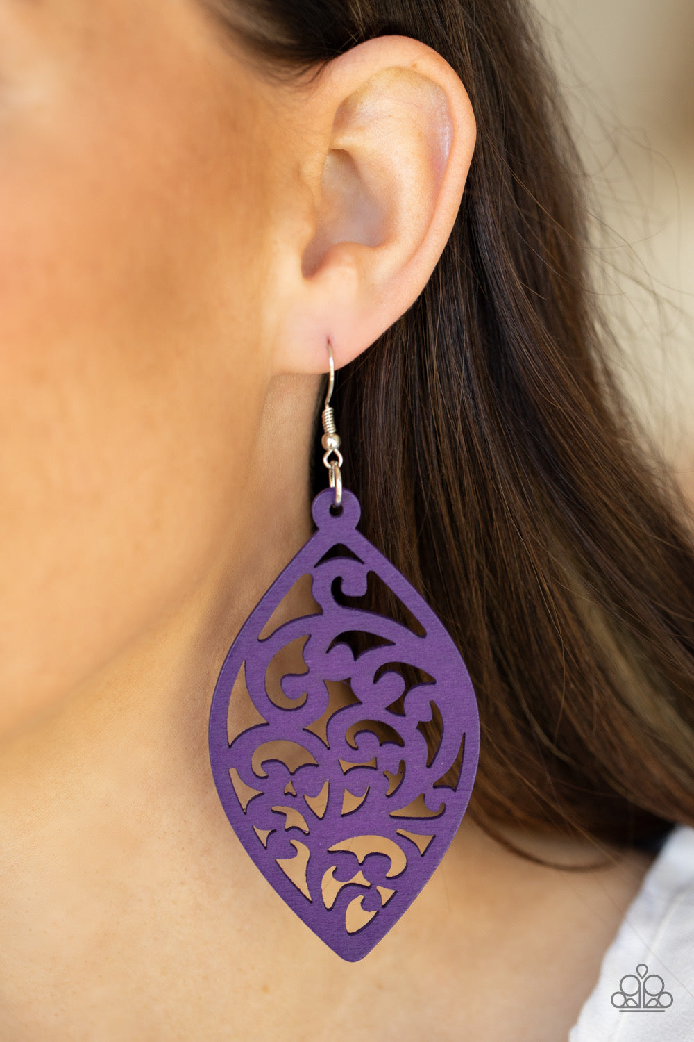 Earrings - Coral Garden - Purple