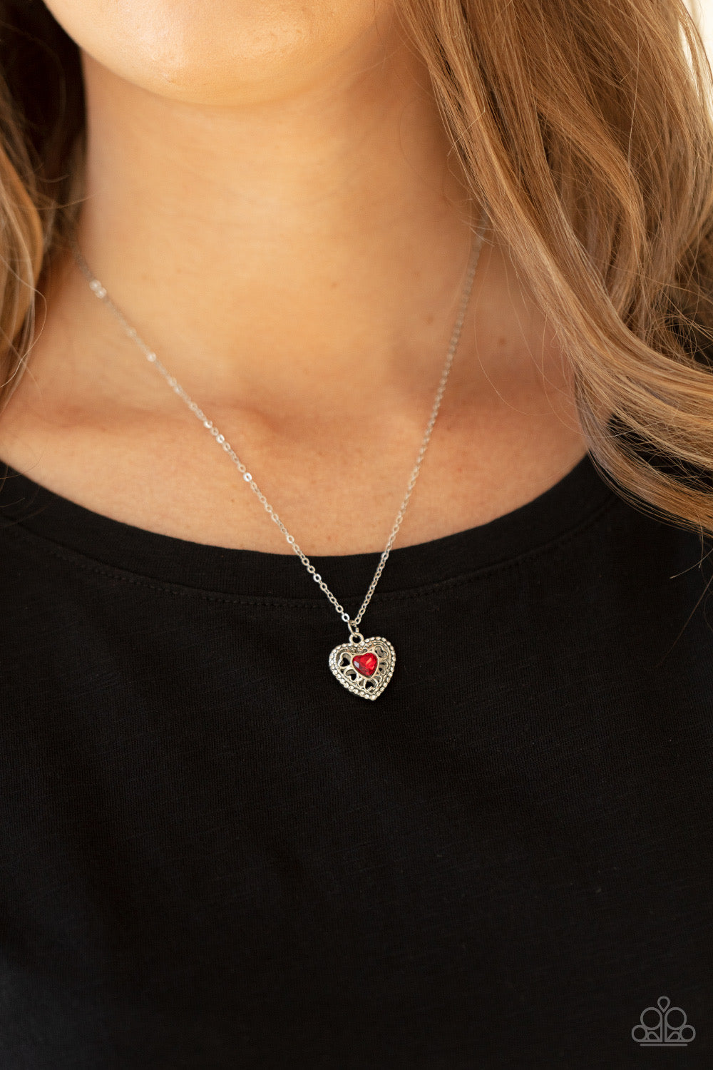 Necklace - Treasures of the Heart - Red