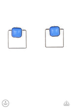 Load image into Gallery viewer, Earrings - FLAIR and Square - Blue
