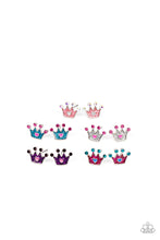 Load image into Gallery viewer, Starlet Shimmer - Crown Earrings - Multi
