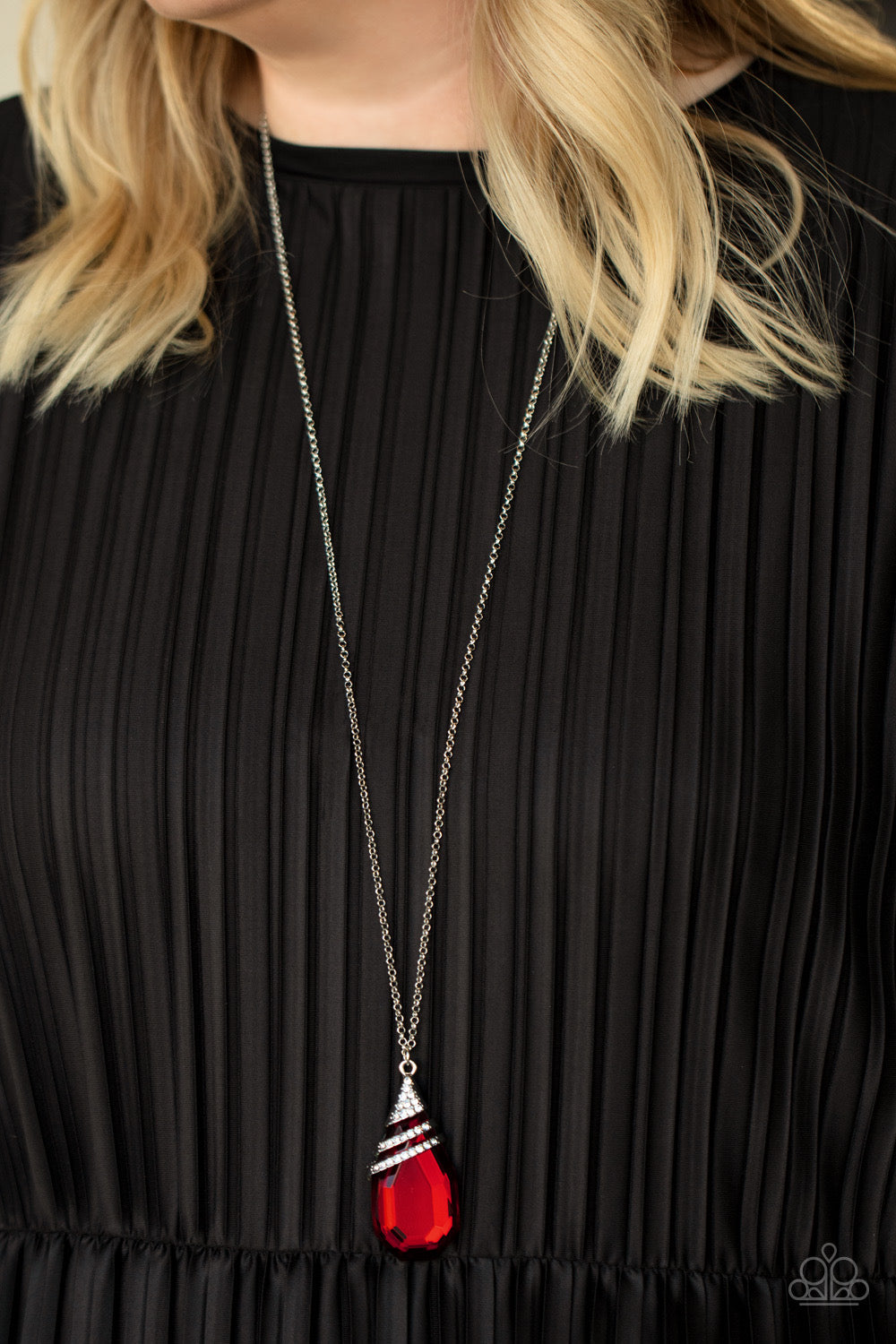 Necklace - Demandingly Diva - Red