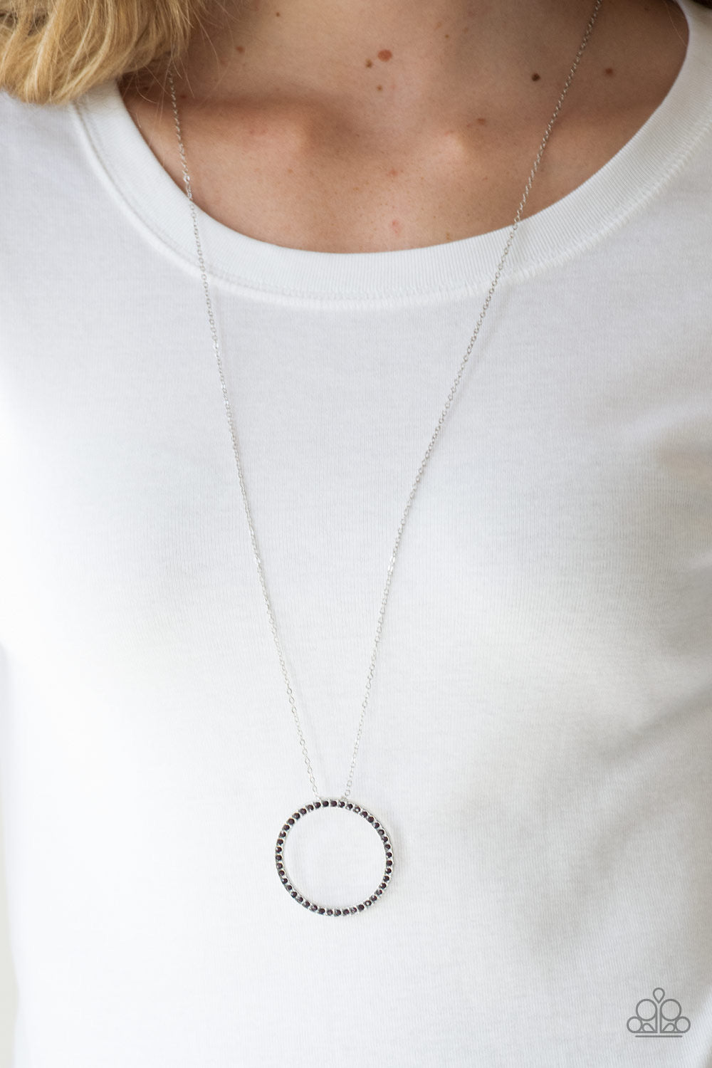 Necklace - Center Of Attention - Purple