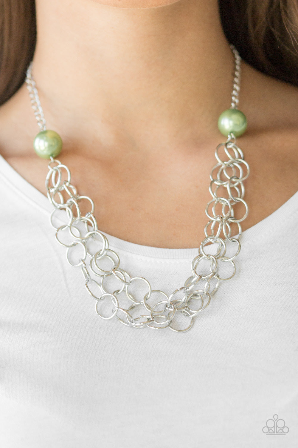 Necklace - Daring Diva - Green